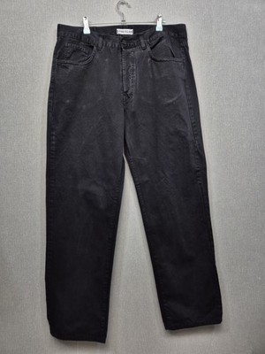 Stone Island Marina Jeans Herren 36 Vintage Schwarz Denim 1990er Button Fly W36 L32