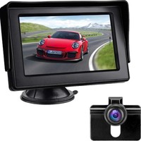 RüCkfahrkamera Mit Monitor 4,3 Zoll LCD Nachtsicht Einparkhilfe