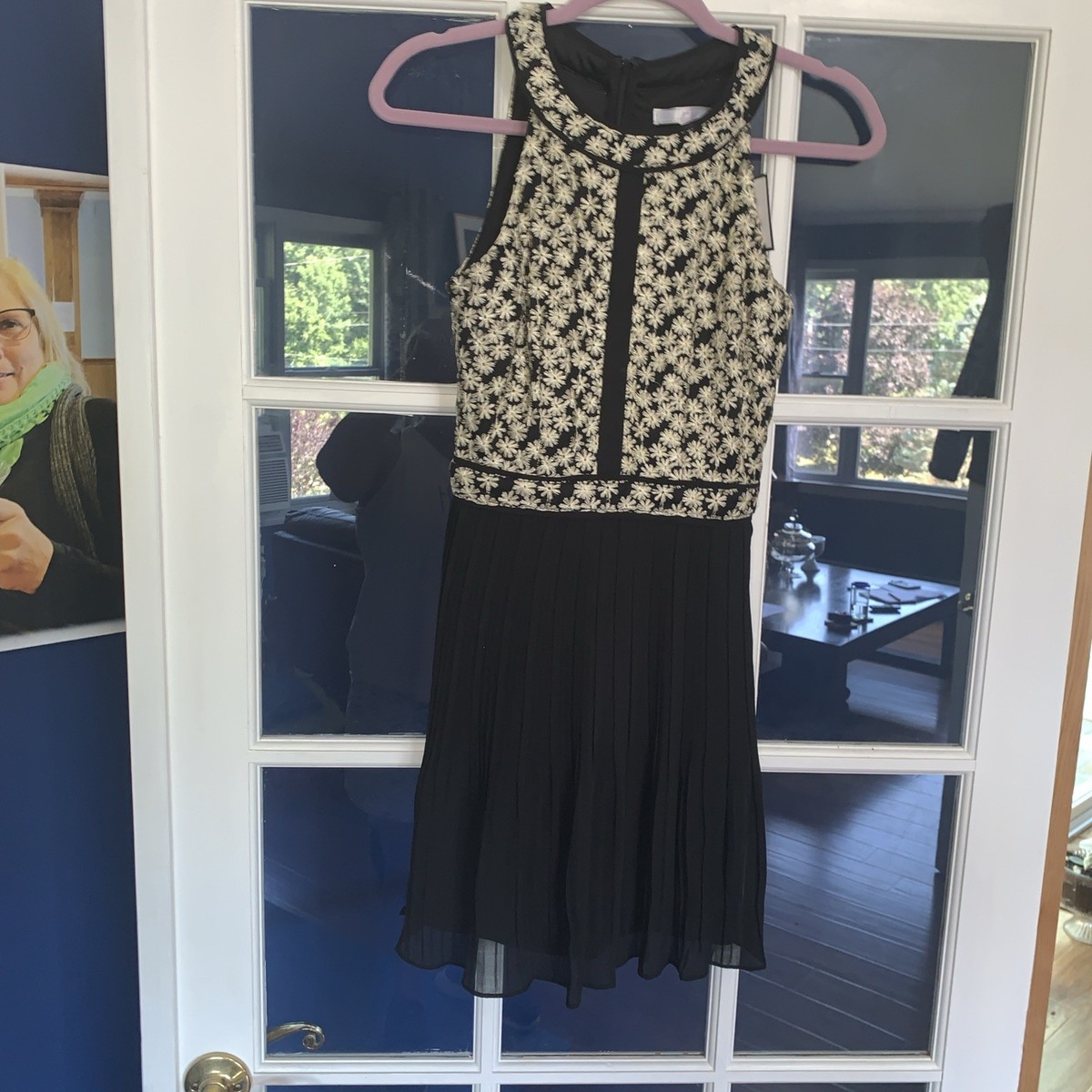 Romeo & Juliet Couture Black and Gold Embroidered Sleeveless Dress Size S.  #115 | eBay