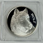 Vintage Wolf 1 oz .999 Silver Round In Capsule- Engravable