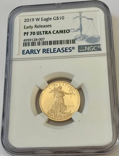 2019 W $10 1/4 oz Gold American Eagle NGC PF70 Ultra Cam Early Release