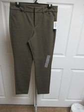 Old Navy Misses High Waisted SKINNY Pixie Pants SZ 6  OLIVE GREEN NWT