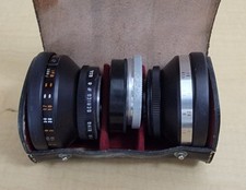 Vintage Lentar Telephoto  Wide Angle Lens Kit w Original Leather Case