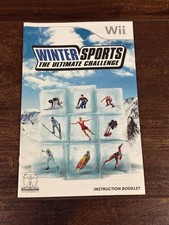 Winter Sports Ultimate Challenge Nintendo Wii Instruction Manual Only