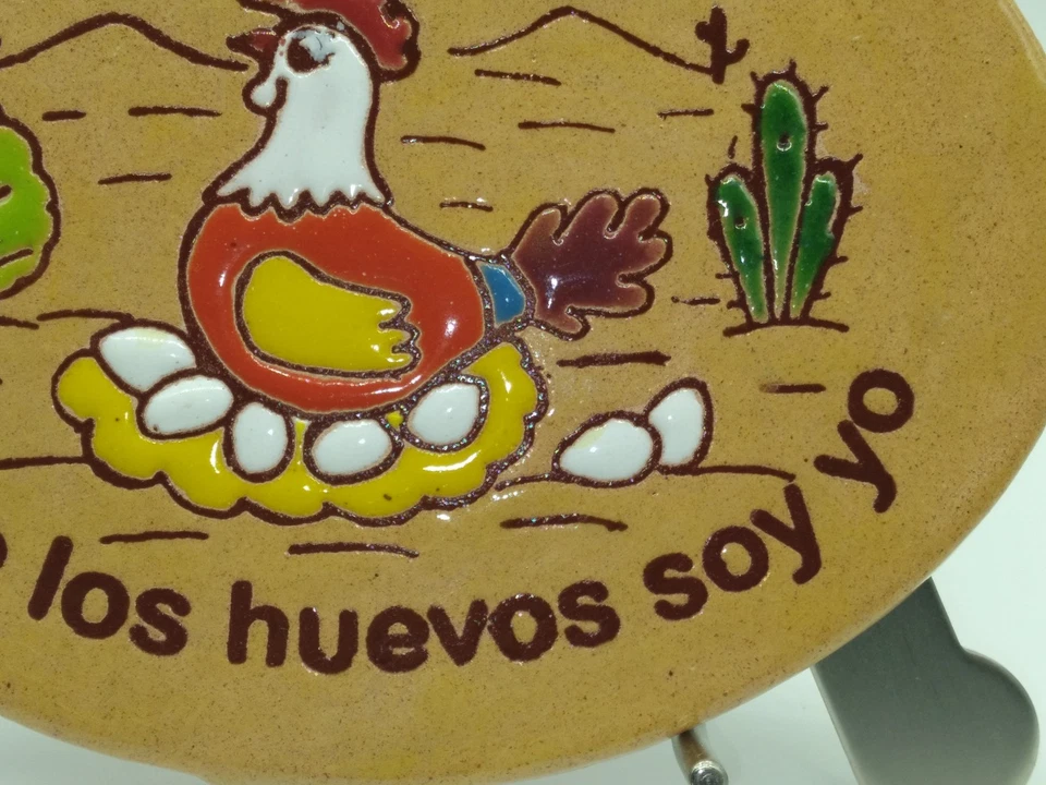 En Esta Casa... Pequeña Placa Madre Gallina Terracota Ovalada Foto 4 de 4
