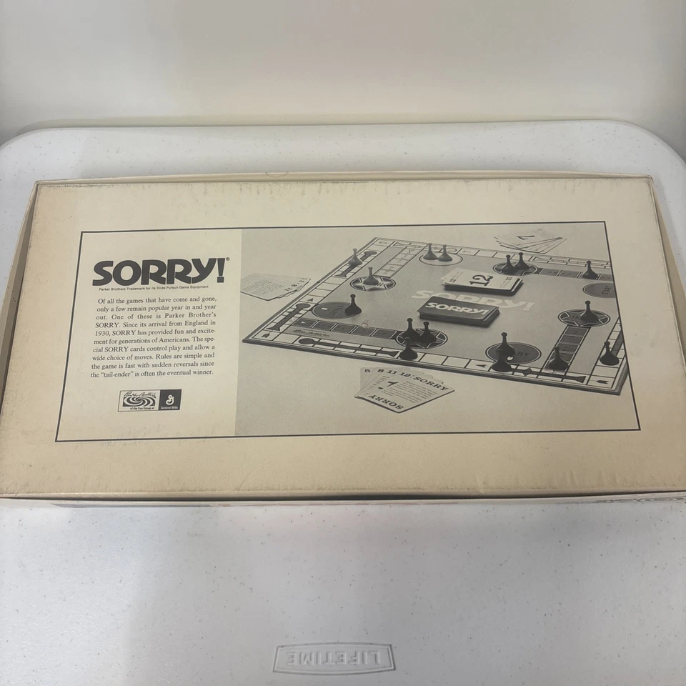 Vintage 1972 SORRY! Board Game Parker Brothers Complete - Image 4 of 4