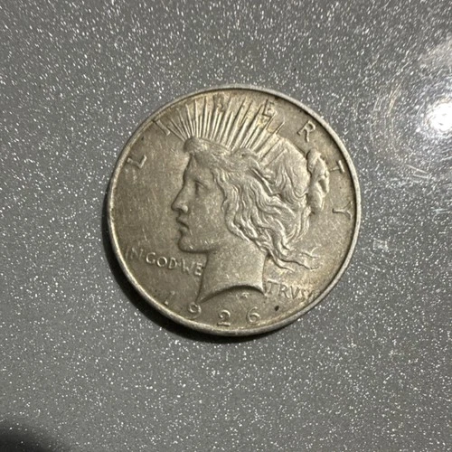 1926 Peace Dollar $1 Silver Coin Circulated 0.9 Fineness Uncertified US
