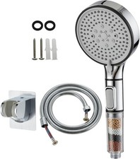 RV Shower Head with Hose, High Pressure 5 Setting Shower Head with Filter and On