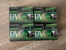 Lot of 4 Fujifilm DVC Mini DV Camcorder Cassette Tapes 60 Minutes New Sealed