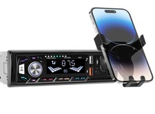 Mit Handyhalterung 1 DIN Autoradio Bluetooth 5.0 Freisprecheinrichtung FM USB TF