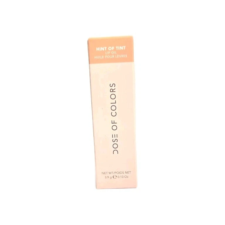 DOSE OF COLORS COSMETICS HINT OF TINT LIP OIL PRETTY FUN PINK PEACH 3.9g/0.13oz - Image 1 of 1