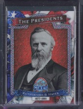 2026 Leaf Metal The Presidents Orange Shimmer #10 Rutherford B. Hayes 1/4