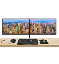 HP Series 5 Pro 24-inch 524pn WUXGA 1200p LCD Monitor, 2-Pack, MK540, USB