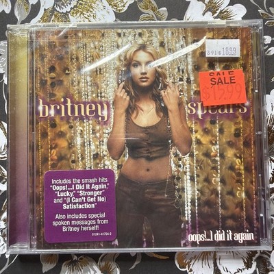Britney Spears Oops I Did It Again Cd 2000 Sealed W/ Hype Sticker New! No Cracks
