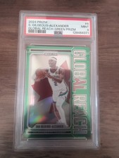 2024-25 Panini Prizm Global Reach Shai Gilgeous-Alexander #6 Green Prizm PSA 9