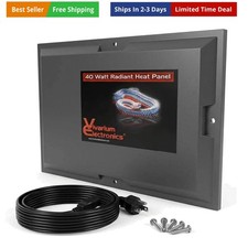 Radiant Heat Panels 40W- Reptile Heater Thermostat Excluded, Easy Mounting S...