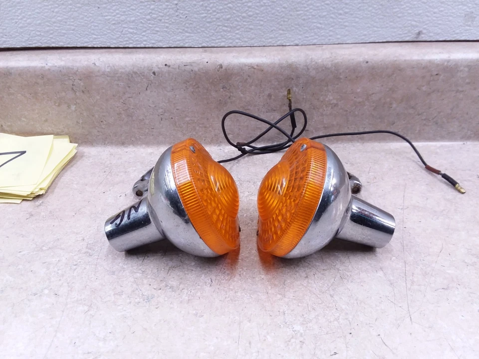 Par de intermitentes Kawasaki 100 Trail Boss G4TR 1970-74 vintage #7 ANX-B239 Foto 3 de 4