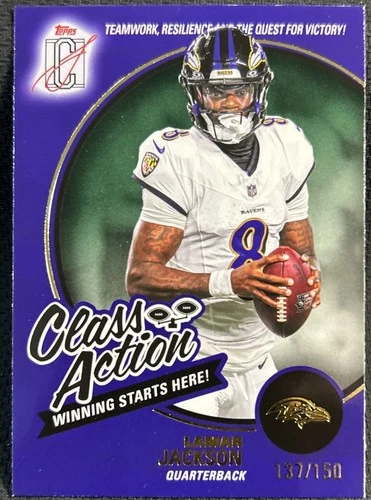 2025 Topps Signature Lamar Jackson Purple (RAW)