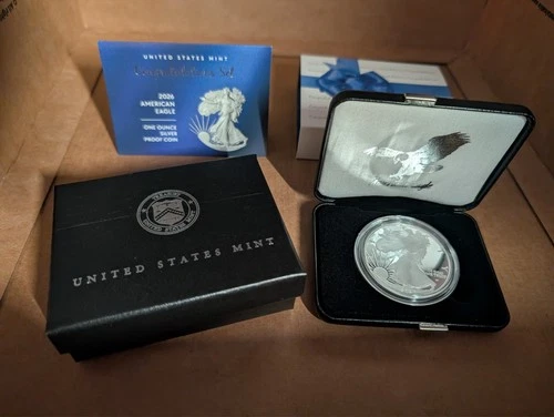 2026 P Congratulations Set American Eagle 1oz Silver Proof Coin IN HAND