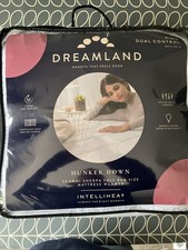 Dreamland Hunker Down Scandi Dual Control Mattress Warmer- White, King Electric