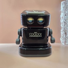 Vintage 1987 TOMY COCLOCK Mr. Time Robot Alarm Clock Retro Space Toy Rare