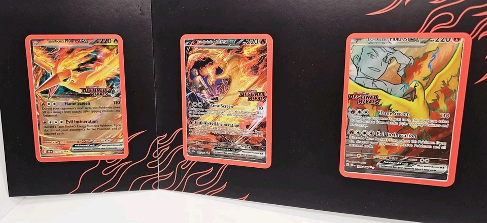 Pokemon Team Rocket's Moltres 超高级收藏邮票卡套装 — 第 2/4 张图片
