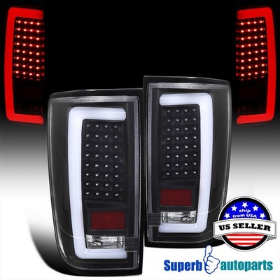Fits 2004-2015 Nisan Titan LED Tube Black Tail Lights Lamps