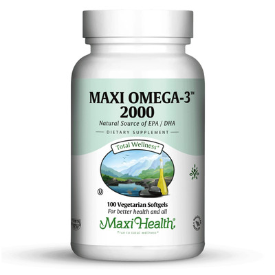 Maxi Health Omega-3 Fish Oil   2000mg EPA & DHA for Heart & Brain Health