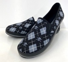 Draven Diamond Skull Flat Shoes (Second) Vegan Punk Rock Checker Size 5.5 R5