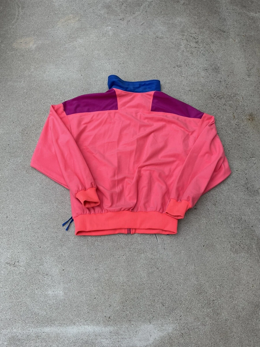 Vintage 80’s 90’s Columbia Radial Sleeve Zip Up Sweater Jacket Women’s Large