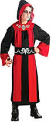 Dark Lord Kids Halloween Costume Child Pretend Hooded Robe Small 4-6 | eBay