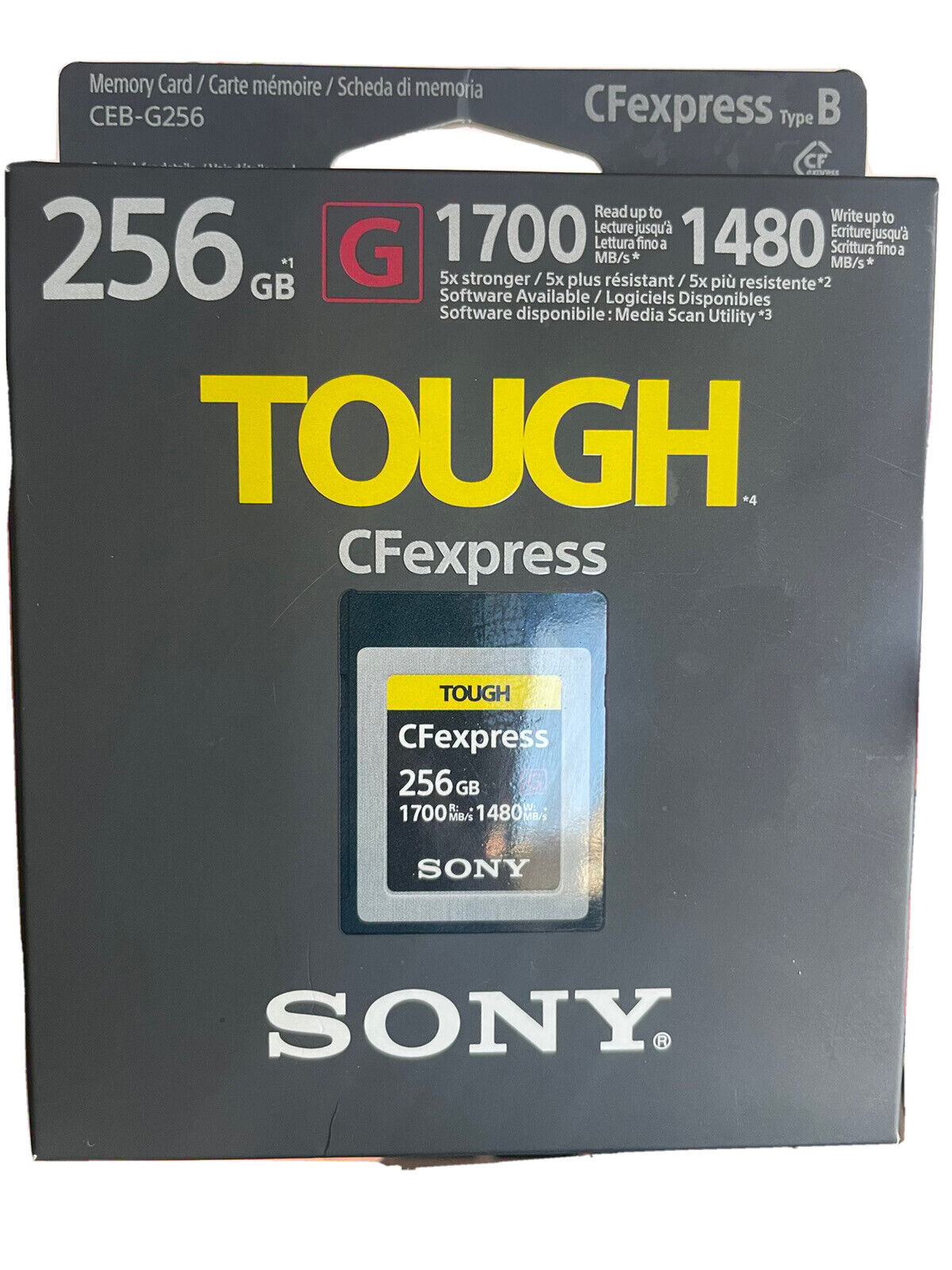 Sony CFexpress 256GB Type B Memory Card - CEB-G256/J