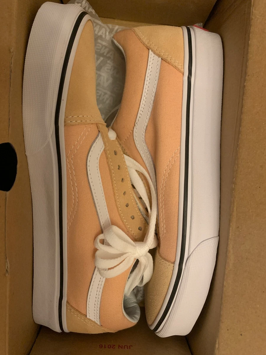 Bleached apricot true white cheap vans