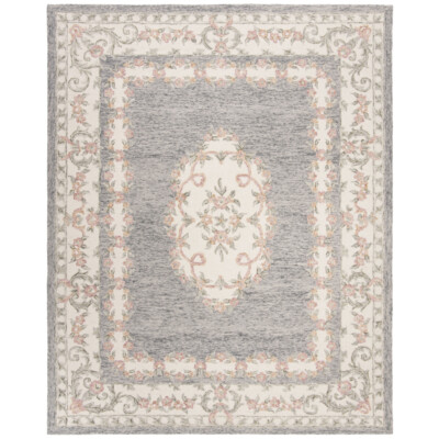 SAFAVIEH Micro-Loop MLP903F Handmade Grey / Ivory Rug