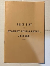 Price List the Stanley Rule and Level Co. (paperback reprint 1978)