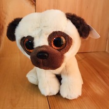 Ty Beanie Baby RUFUS the Pug Dog 6 Inch Stuffed Animal Toy Plush Retired  ZAP