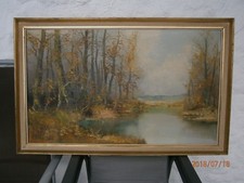 Hans Grabner Wien  " Landschaftsbild "  - Öl auf Leinwand  - Verkauf ohne Rahmen