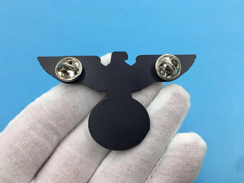 WW2 German Military Eagle and Iron Enamel Brooch Pins Metal Badges