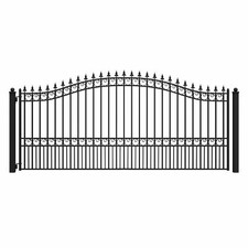 ALEKO London Style Garden Yard Ornamental Steel Single Swing 14 ft Driveway Gate