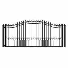 ALEKO London Style Garden Yard Ornamental Steel Single Swing 14 ft Driveway Gate