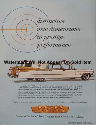 1959 Miller-Meteor Ambulance Sales Brochure Photograph Print 8.5x11''