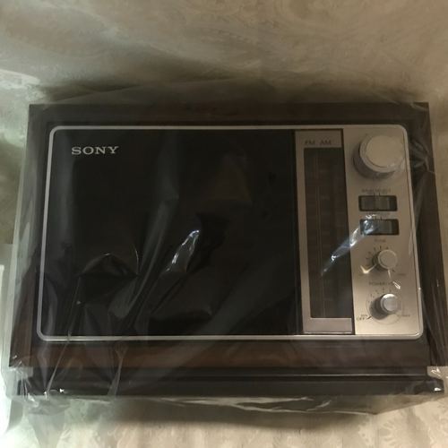 Vintage Sony AM/FM Tabletop Radio ICF-9740W Tested - Works - NIB | eBay