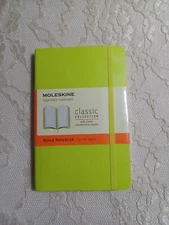 MOLESKINE Ruled Mini POCKET NOTEBOOK 3.5" x 5.5" Lime Green Journal Diary Sealed