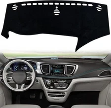 Black Dashboard Non Slip Mat Anti-Glare Pad Carpet Cover Fits 17-24 Pacifica