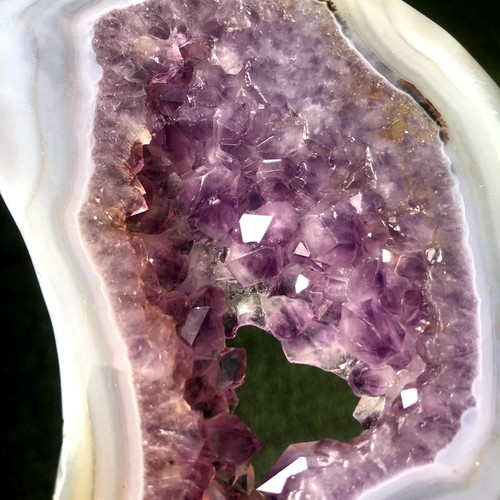 2PC 870G Natural Amethyst agate Moon Quartz Crystal Mineral Specimen Healing - Bild 17 von 20
