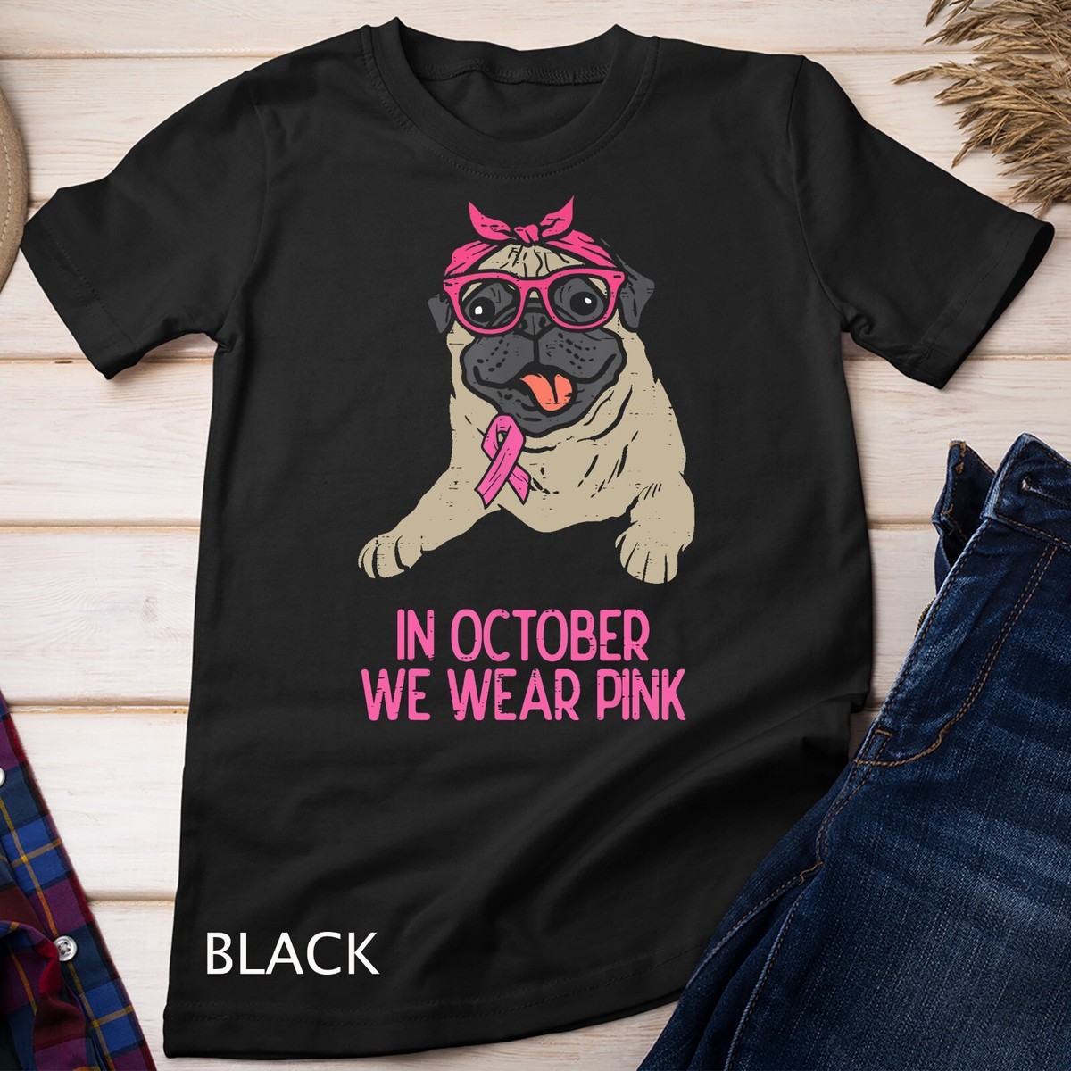 Pug Weight Pug Chest Size In October We Wear Pink Pug Dog Breast