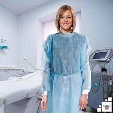 Disposable Lab Coats Unisex Lab Coat Gown Size XL, bag of 10 items