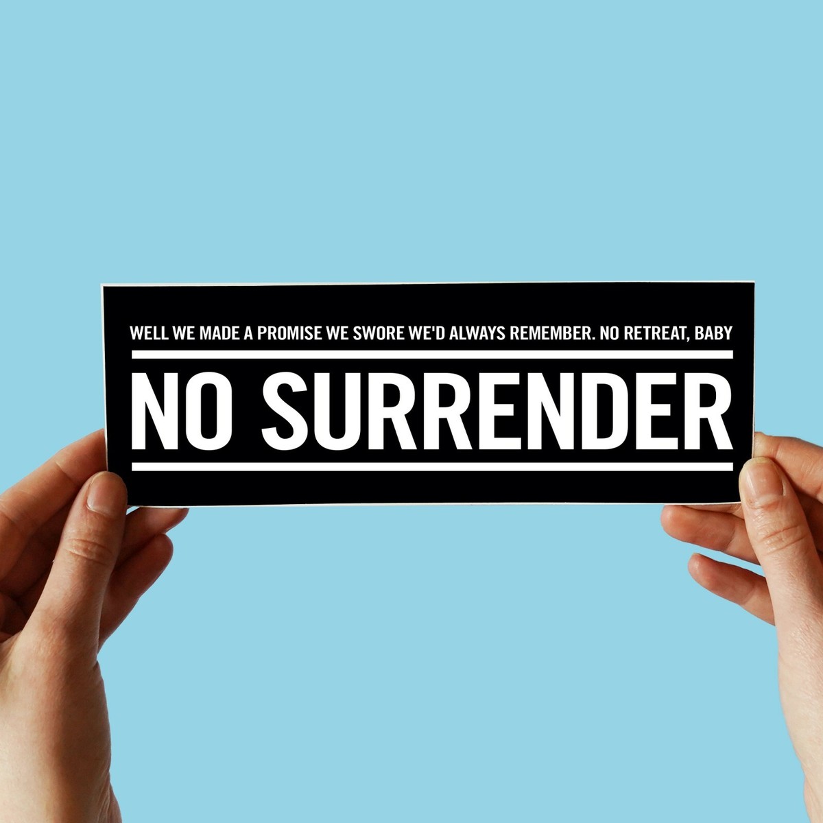 Bruce Springsteen Sticker - No Surrender bumper, born in the usa