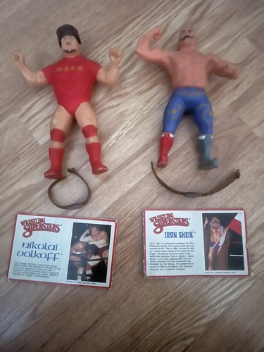 WWF LJN TAG TEAM NIKOLAI VOLKOFF, IRON SHEIK COMPL...