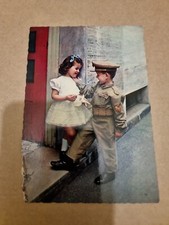 Postcard. Children. Dressed as Soldiers. Vintage. c1960's